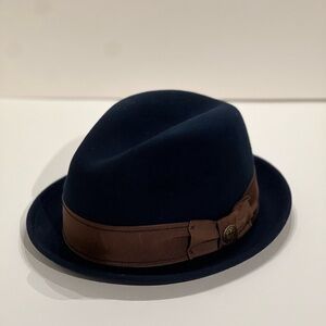 Goorin Bros. Salvatore Navy Wool Felt Fedora - Large